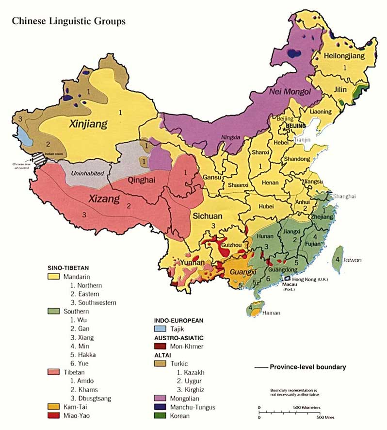 china ethnolinguistic map