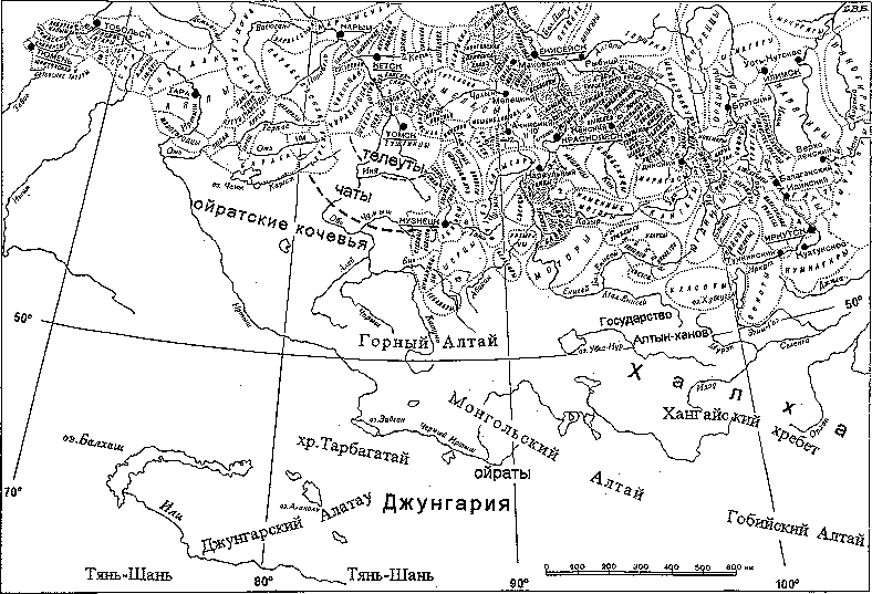 ethnic map beginnig XVII
